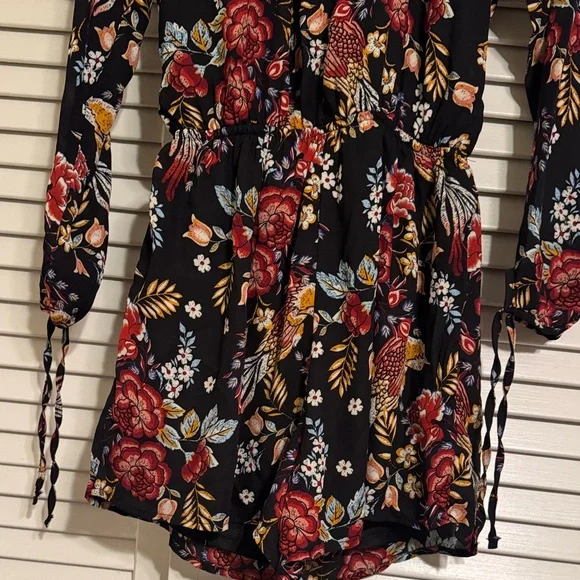 Floral Black Jumpsuit - Picture 4 of 6